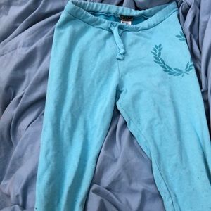 Blue Fred Perry sweatpants Small